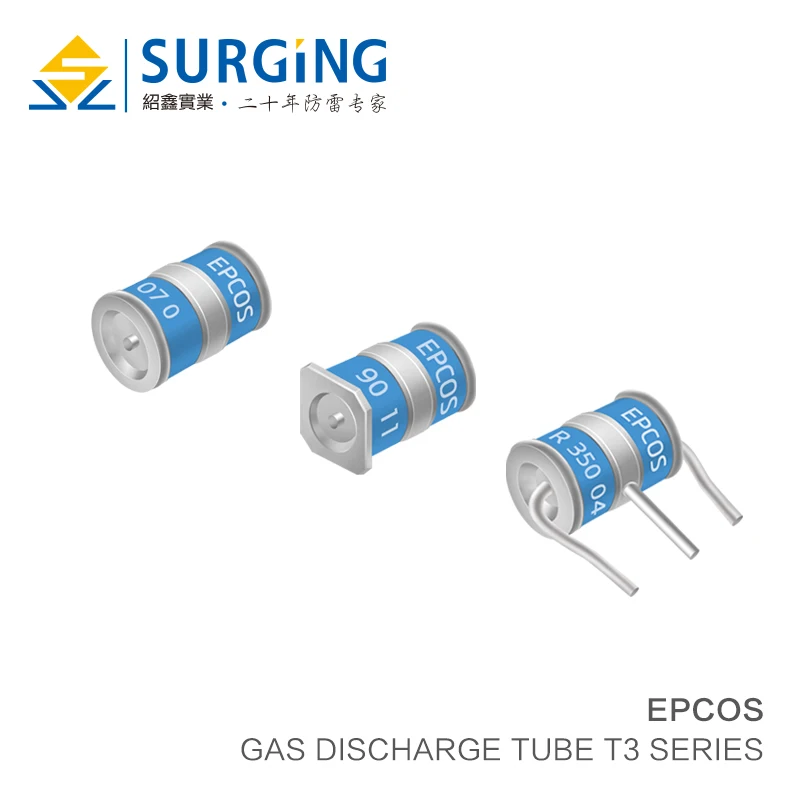 

5PCS Ceramic gas discharge tube T33-A90X T33-A230X T33-A250X T33-A350X 90V 230V 250V 350V 10KA Surge protective