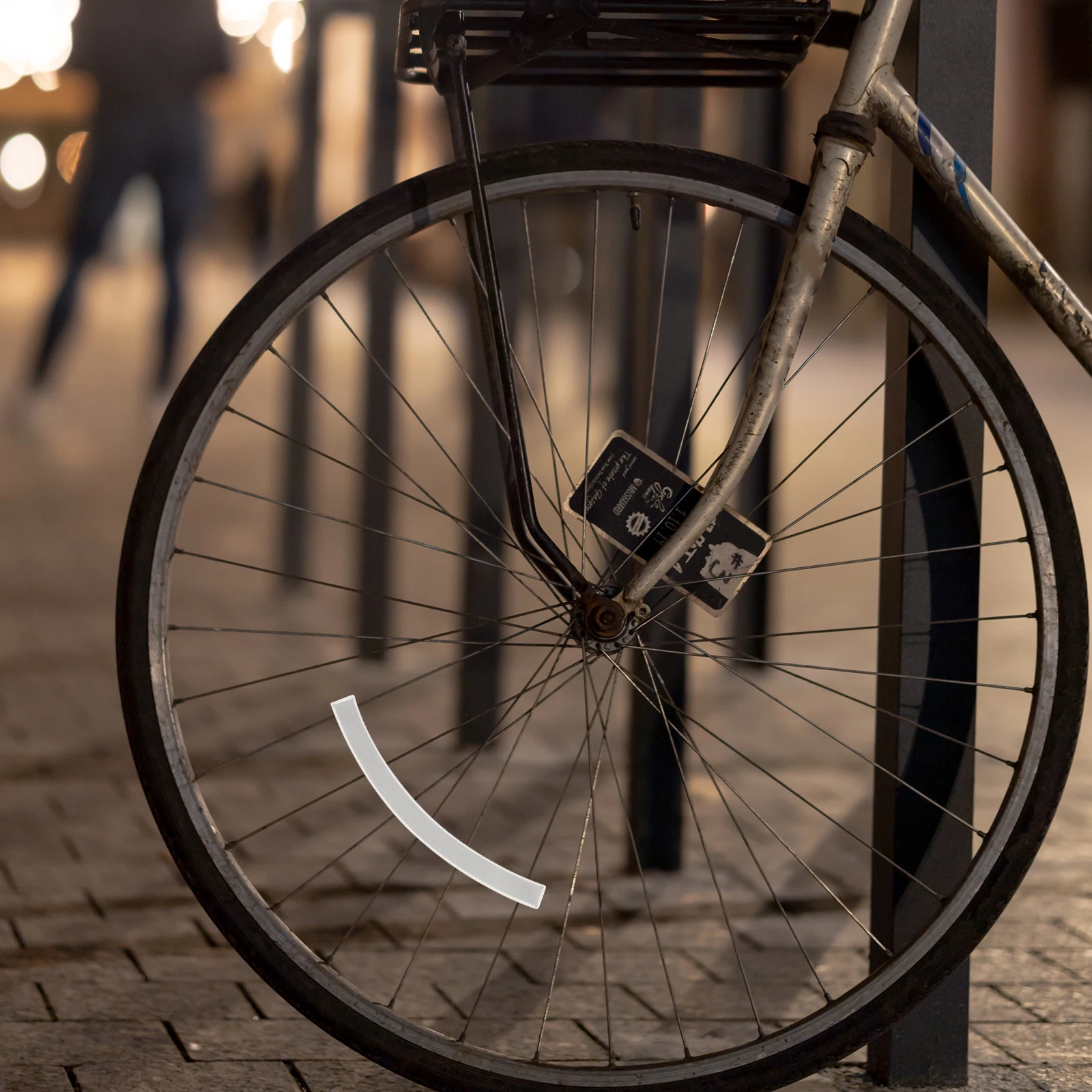 Warning Reflective Sticker Bicycle Accessories Durable Use Anti Water Colorfast Bike Sticker Decorative Reflective Tape