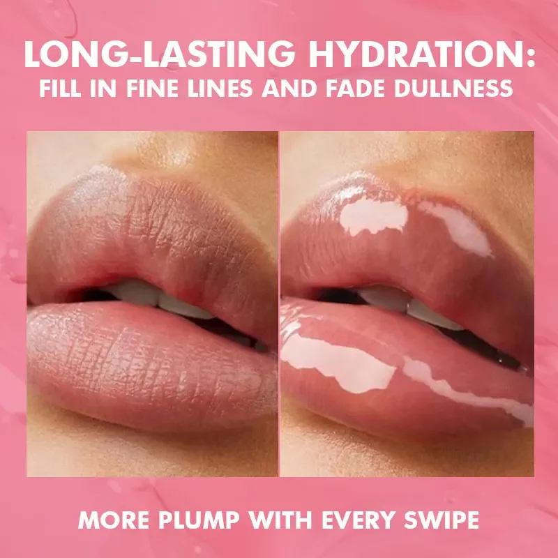 Hydrating Lip Treatment Oil 6 Piece Set Nourishing Glaze for Dry Lips Moisture Care