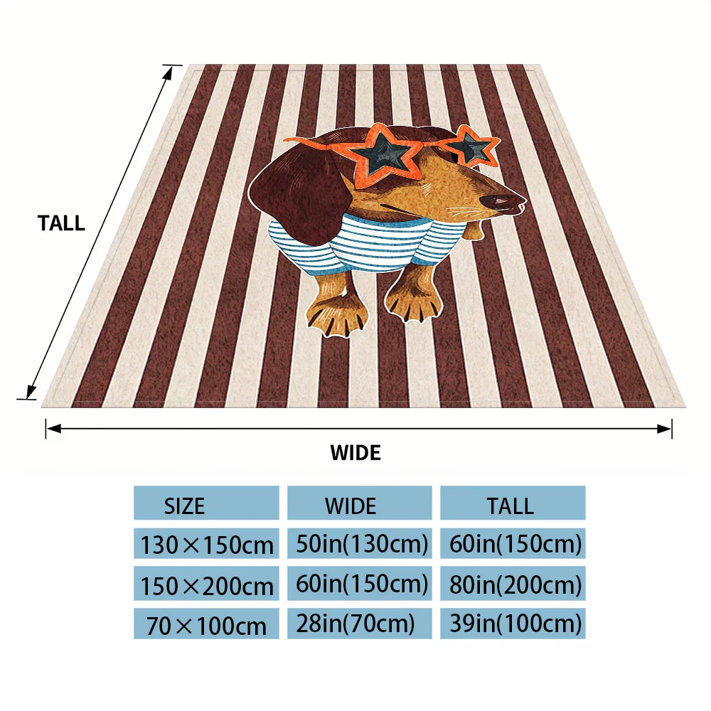 Cool Hound Nap Blanket,Flannel Blanket,Suitable For Sofas,Beds,Cars,Rooms,Offices,Camping,Exquisite Gift Blankets