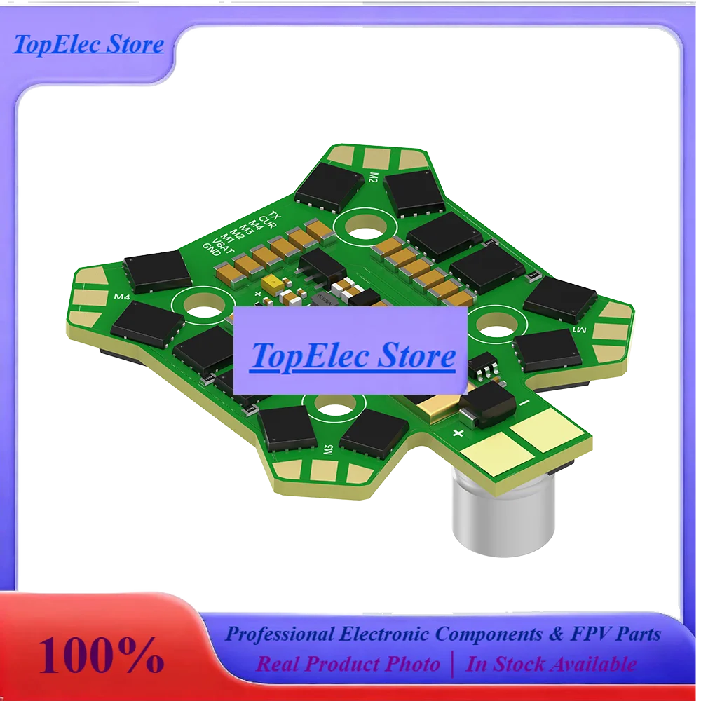 TopESiFlight BLITZ E55R 4-IN-1 ESC 2-6S With 20x20mm Mounting Holes For FPV Parts