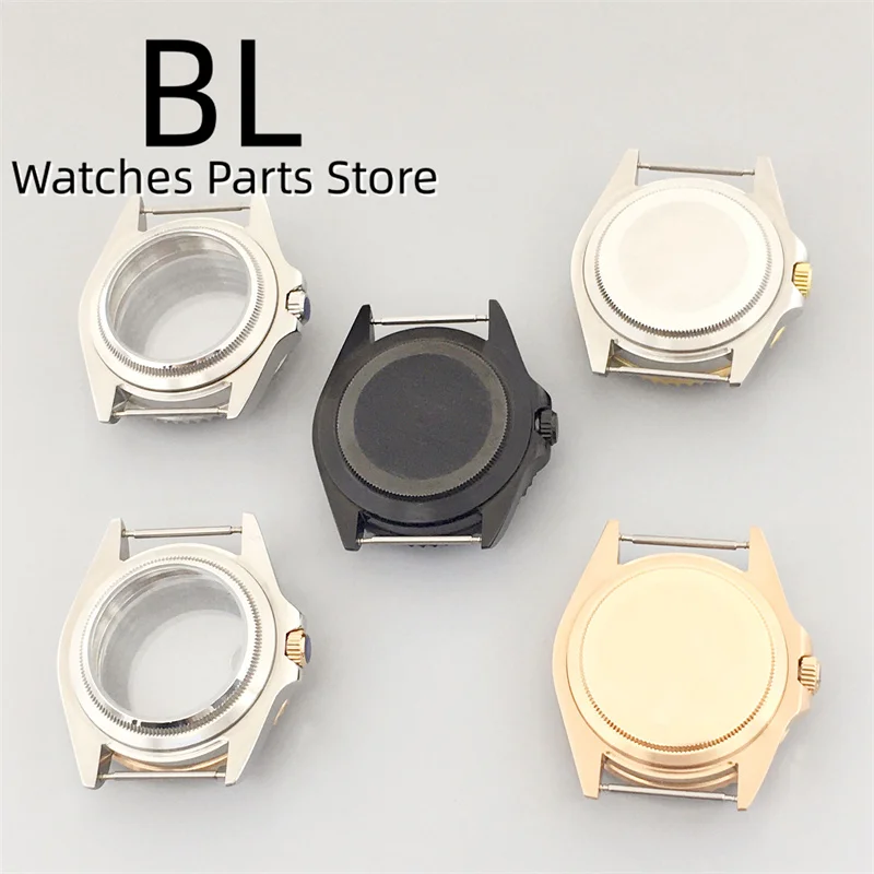 BLIGER 36mm/38mm Stainless Steel Sapphire Glass Watch Case Date Window Fit NH34 NH35 NH36 Movement  For Diving Watch Replacement