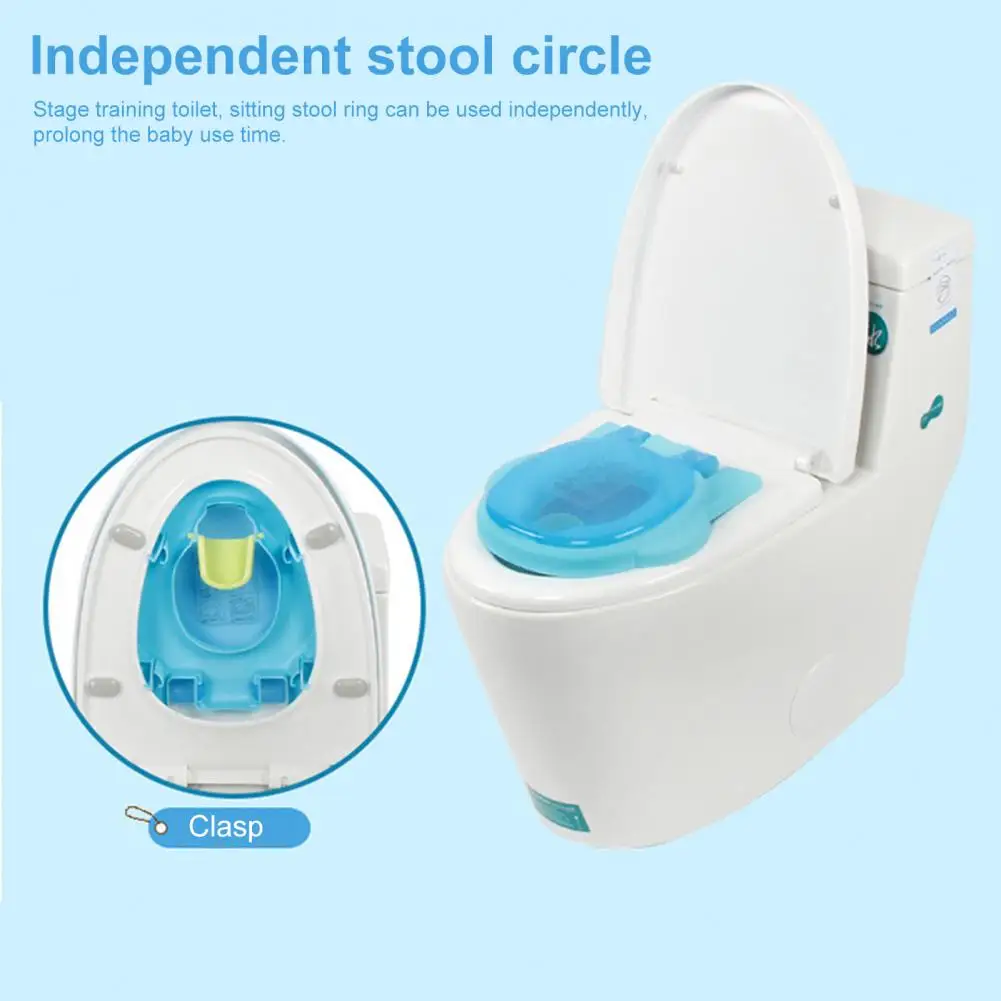 Children Toilet with Lid Detachable Drawer Separation Type Large Capacity Outdoor Portable 3-in-1 Toddler Potty Training Seat