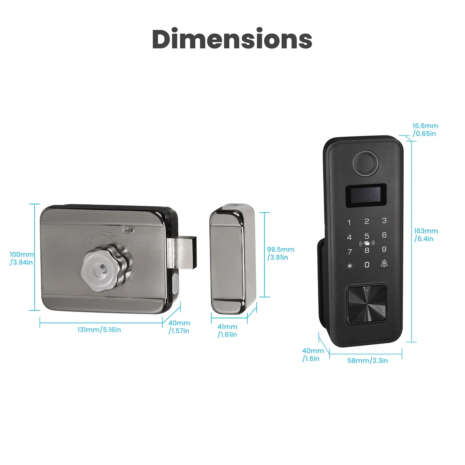 MOES Tuya Bluetooth cerradura de puerta inteligente con huella dactilar contraseña IPX4 impermeable aplicación remota Control desbloqueo llave IC tarjeta entrada apartamento