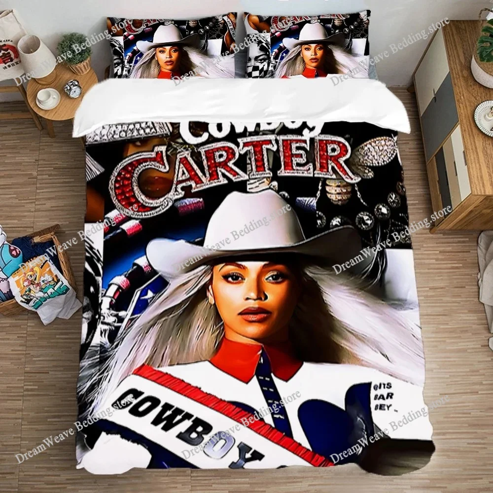 

Queen Bed Comforter Sets Single Double Large Size Duvet Cover Set Bedding Decorations B-Beyonces Pillowcase Fashion Art Linen