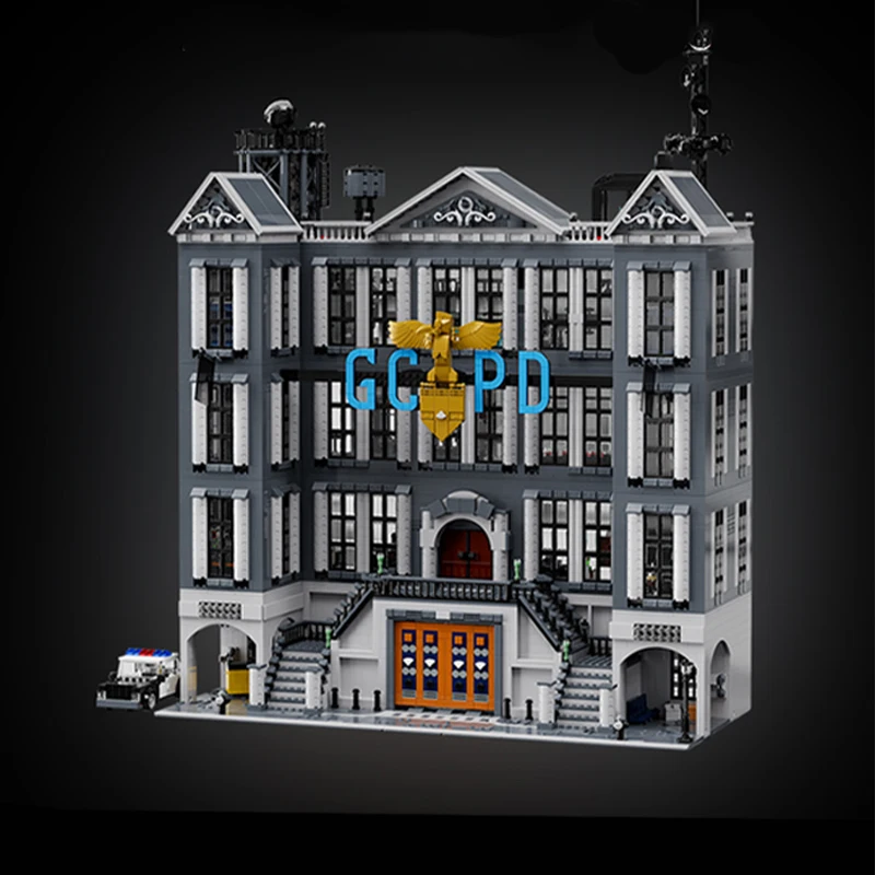 6804pcs MOC Arkham Assault On GCPD Super Heroes DCD Model Building Blocks Architecture Brick Kids Idea DIY Christmas Gift Toys