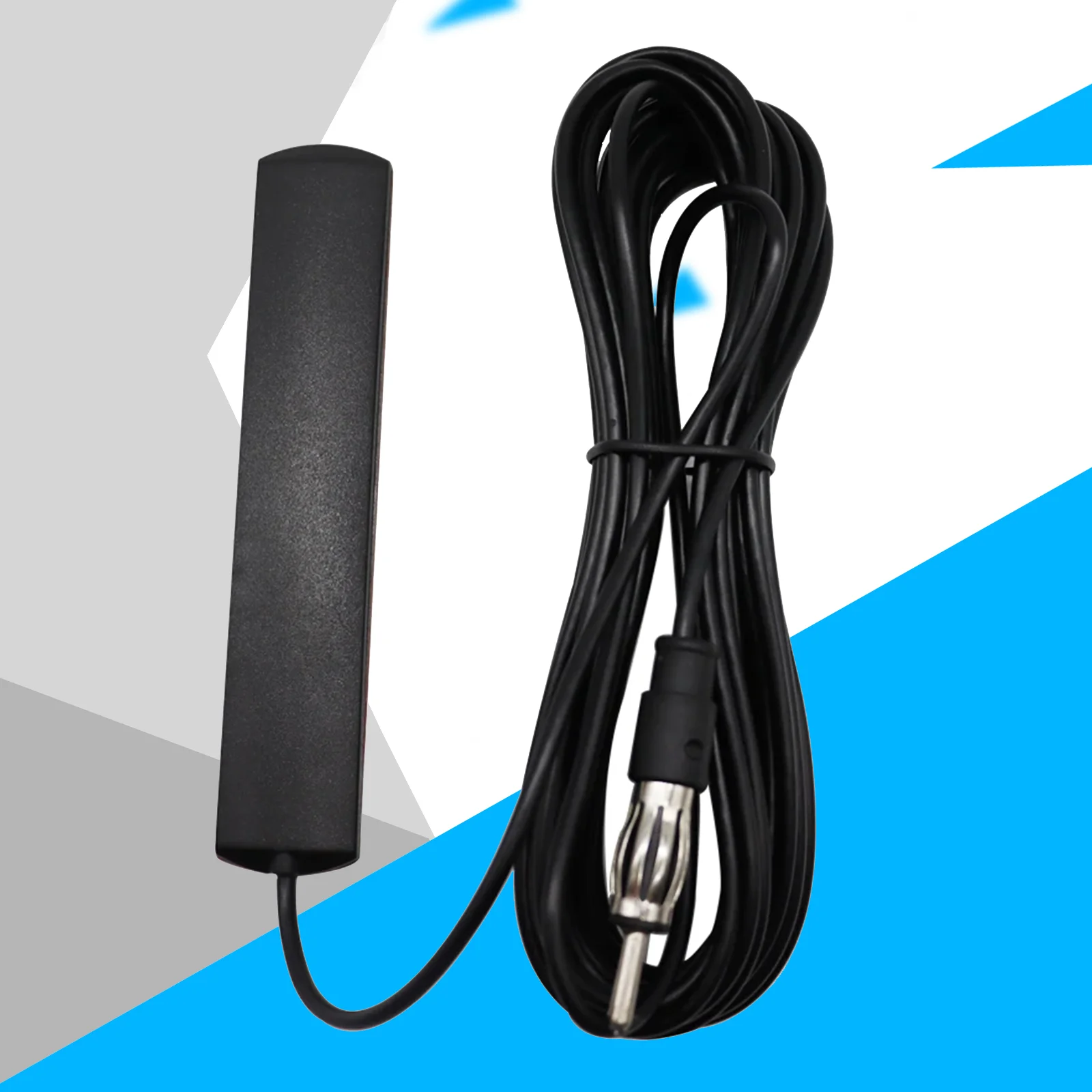 Antena de parche adhesivo con enchufe Din, receptor estéreo automático para SUV, 5M