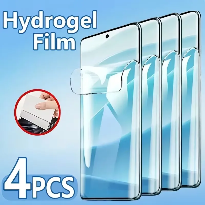 4Pcs Transparent Hydrogel Film For Redmi Note 15 14 13 12 10 11 Pro Series Note 13 14 15 ProPlus Screen Protector
