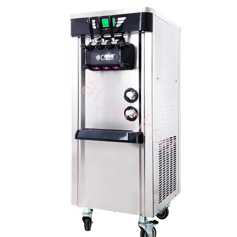 Commercial Automatic Soft Ice Cream Machine  Touch Scree Sweet Cone Ice Cream Maker Milk Tea Shop Equipment