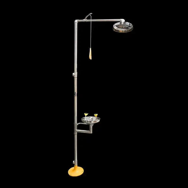 Laboratory Industrial Bench Vertical Compound Shower Emergency Shower