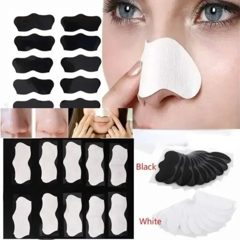 10/50pcs Nose Blackhead Remover Mask Pore Cleaner Acne Treatment Mask Deep Nose Pore Cleasing Strips Black Head Remover Tool