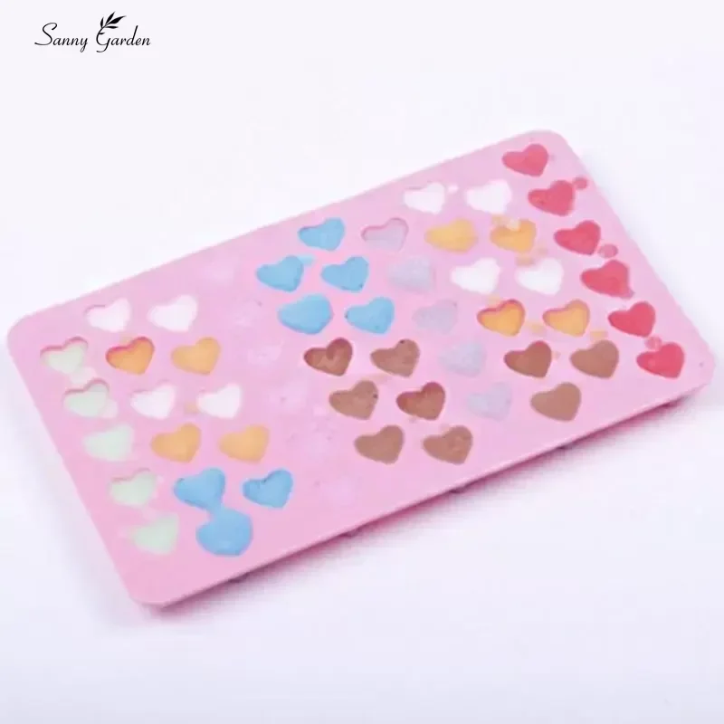 Mini Heart Mold Silicone Ice Cube Tray DIY Chocolate Fondant Mould 3D Pastry Jelly Cookies Baking Cake Decoration Tools Kitchen