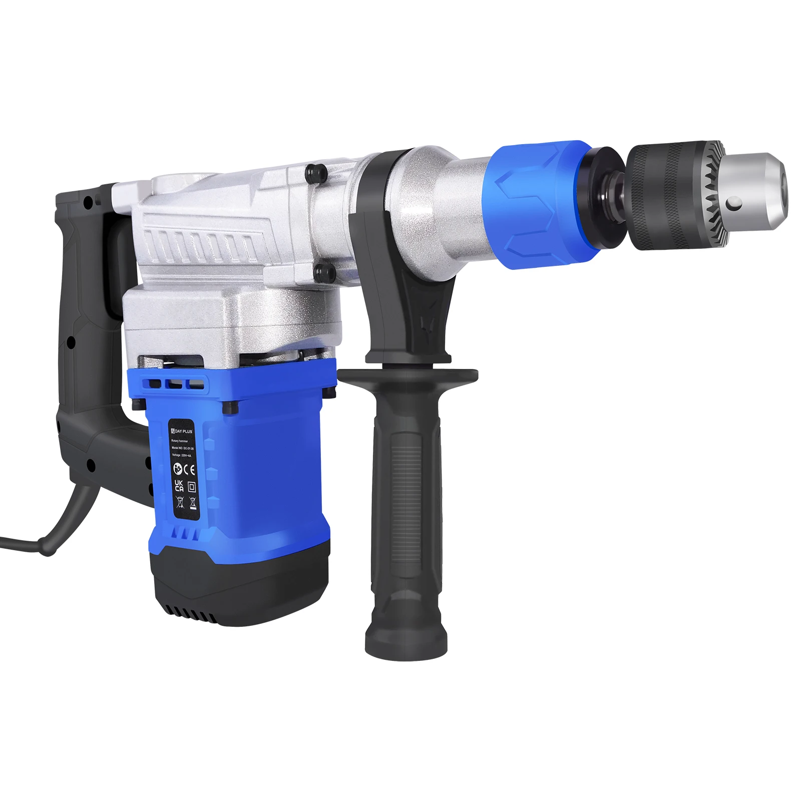 SDS-Plus Rotary Hammer Drill, Heavy Duty Chipping Hammers w/ Vibration Control & Safety Clutch, Electric Demolition Hammers