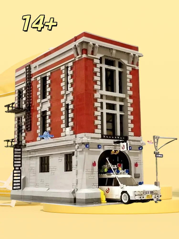 

2026 new 4905pcs retro fire station street view building blocks, difficult assembly models, adult education brick toys, home dec