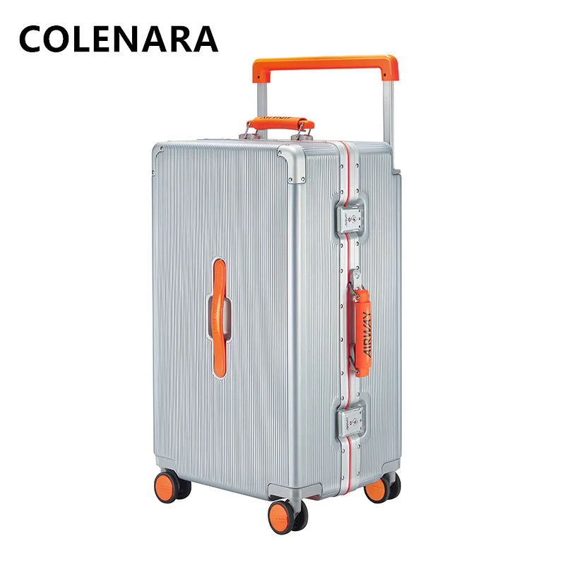 COLENARA High-quality Suitcase Large-capacity Aluminum Frame Trolley Case 26 \