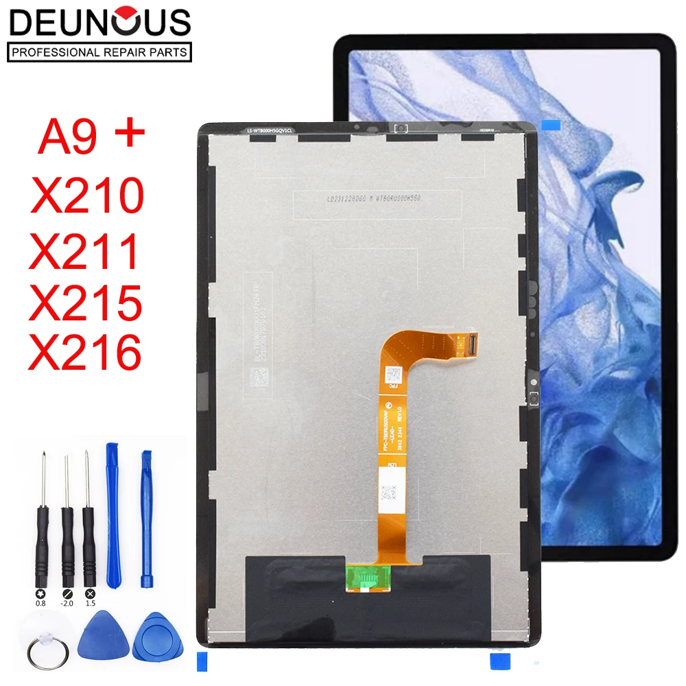 

New 11" For Samsung Galaxy Tab A9+ A9 Plus X210 X211 SM-X210 LCD Display Touch Screen Panel Digitizer Assembly Replcement Part