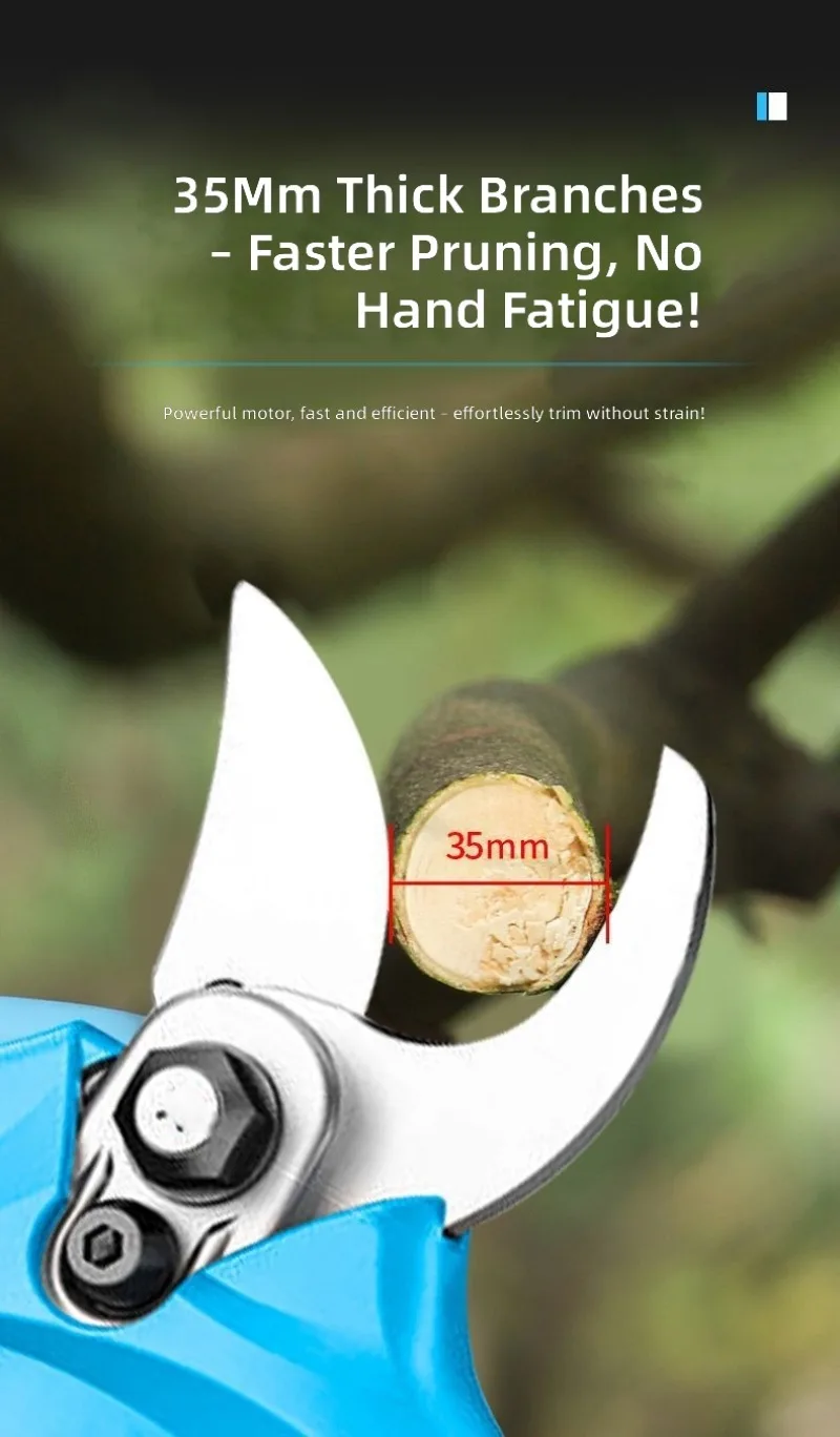 Electric pruning shears Powerful rechargeable thick branch fruit tree shears Wireless lithium battery