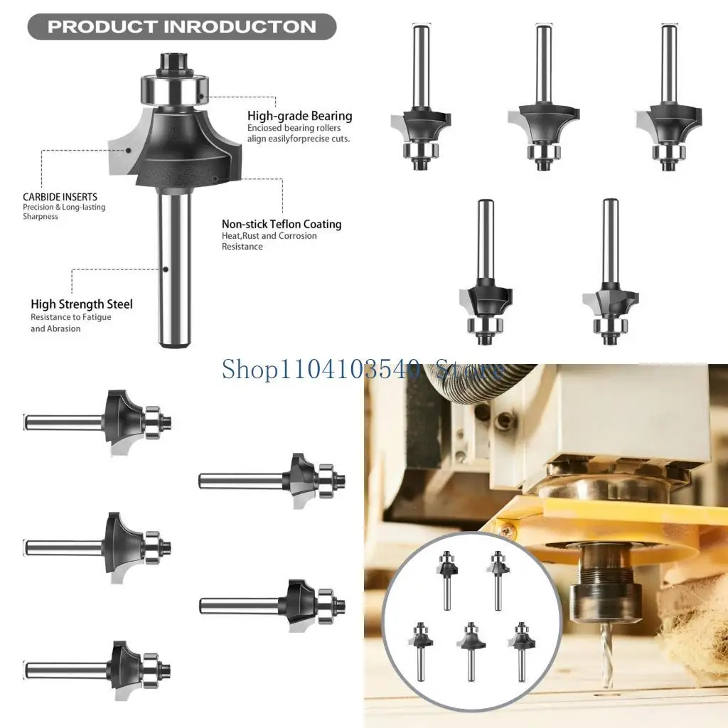 

02DC Стабильные края округления формируют бит маршрутизатор многофункциональный деревообрабатывающий бит
