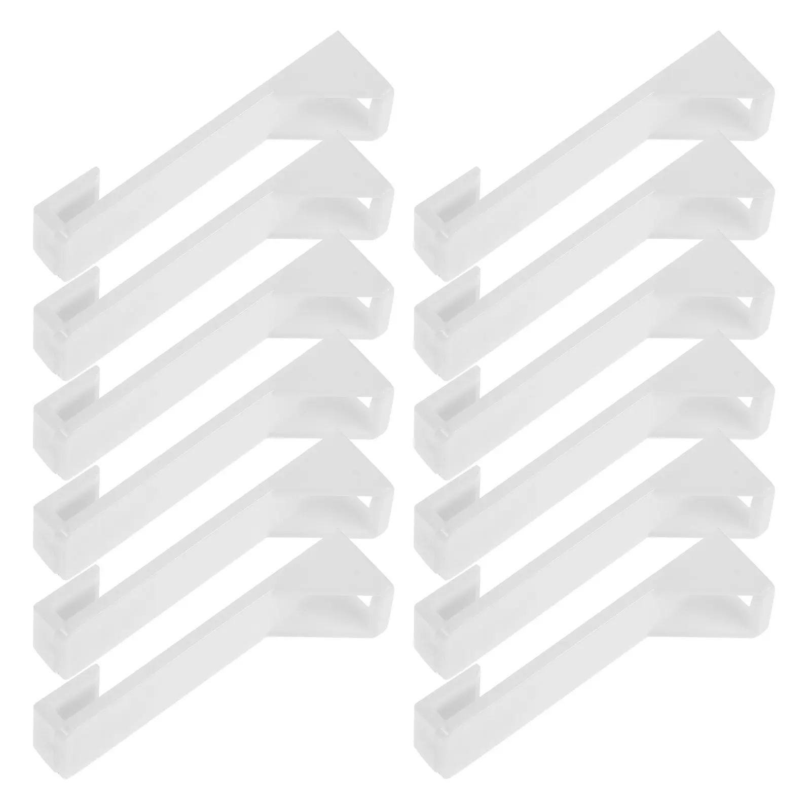 50Pcs Motorized Curtain Track End Clips Plastic Hanger Hooks for Electric Automatic Drapes White Drive Housing Curtain