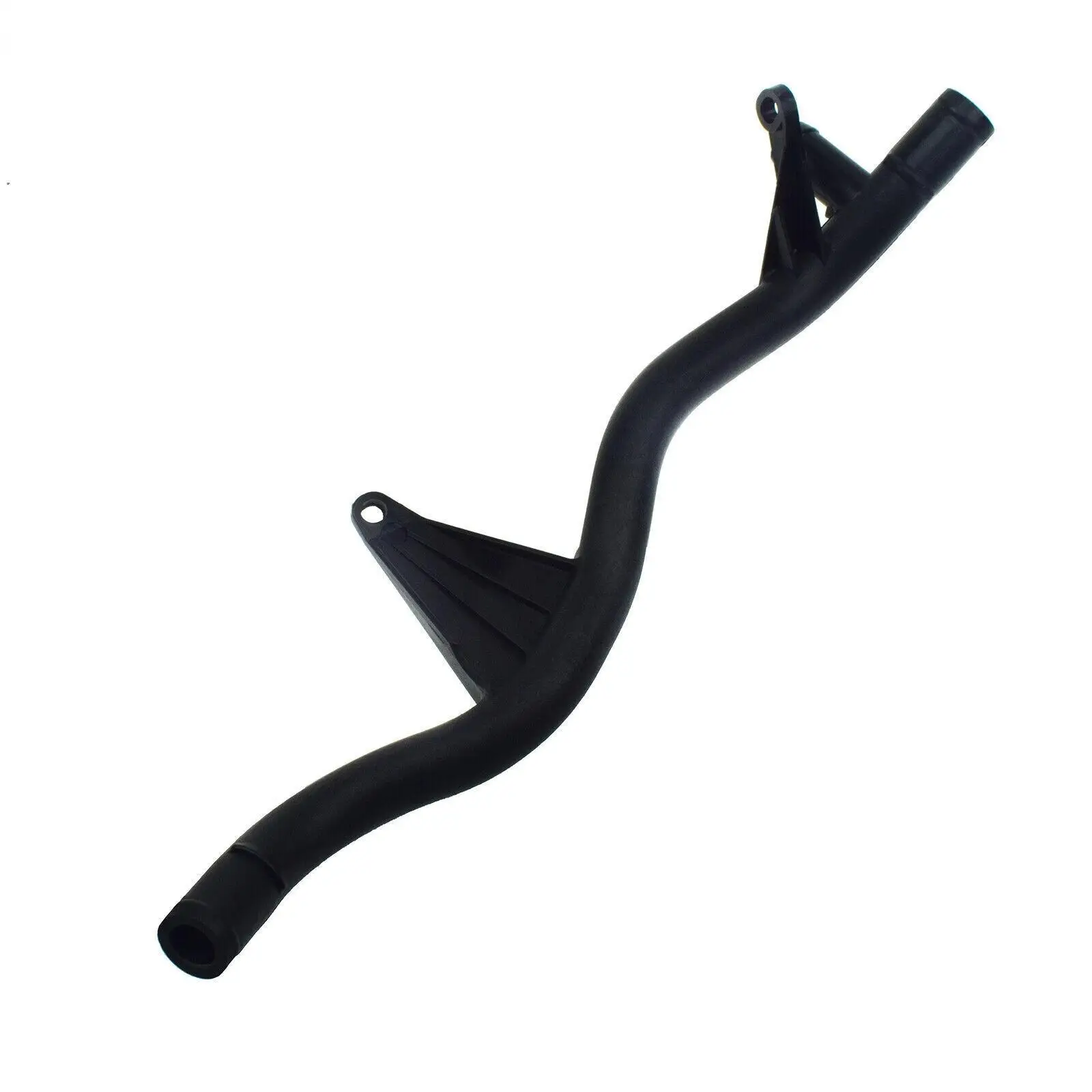 Coolant Pipe with Mounting Tabs | Molded Reinforcement Ribs, Automotive Coolant Pipe