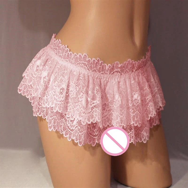 Women Sexy Cosplay Vintage Pleated Skirt Ultra Short Skirt Cute Nightwear Lace Thongs Panties Lingerie Briefs Mini Skirt