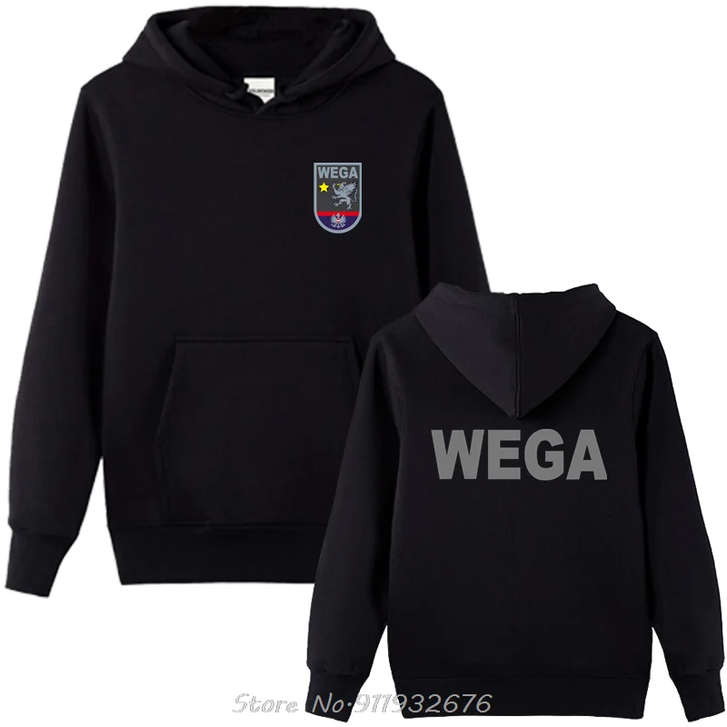 WEGA - Wien Sondereinheit Einsatzgruppe Alarmabteilung Austria Polizei Men Cotton Hoodie Harajuku Hoody Fashion Sweatshirt