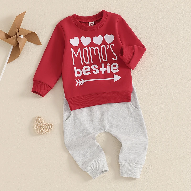 Baby Girl Boy Clothes Set Cute Animal Print Long Sleeve Hoodie Sweatshirt Pocket Long Pants Winter Outfits for Toddlers