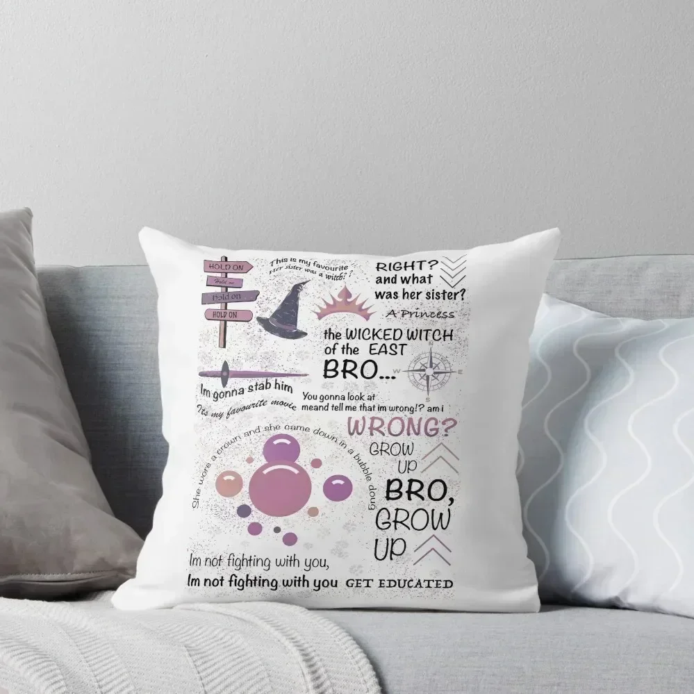 

her sister was a witch right Throw Pillow Ornamental Pillow Sofa Decorative Covers Pillow Covers Decorative