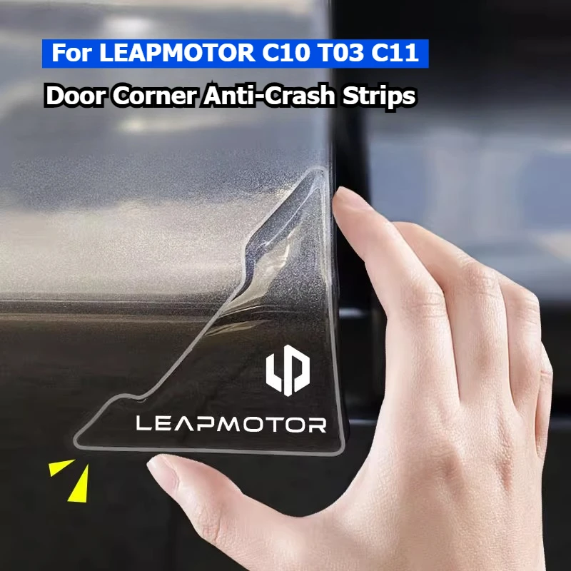

For LEAPMOTOR‌ C10 T03 2024 2025 Door Corner Anti-Crash Strips Car Body Protector Stickers Kit Car Door Edge Guards Accessories