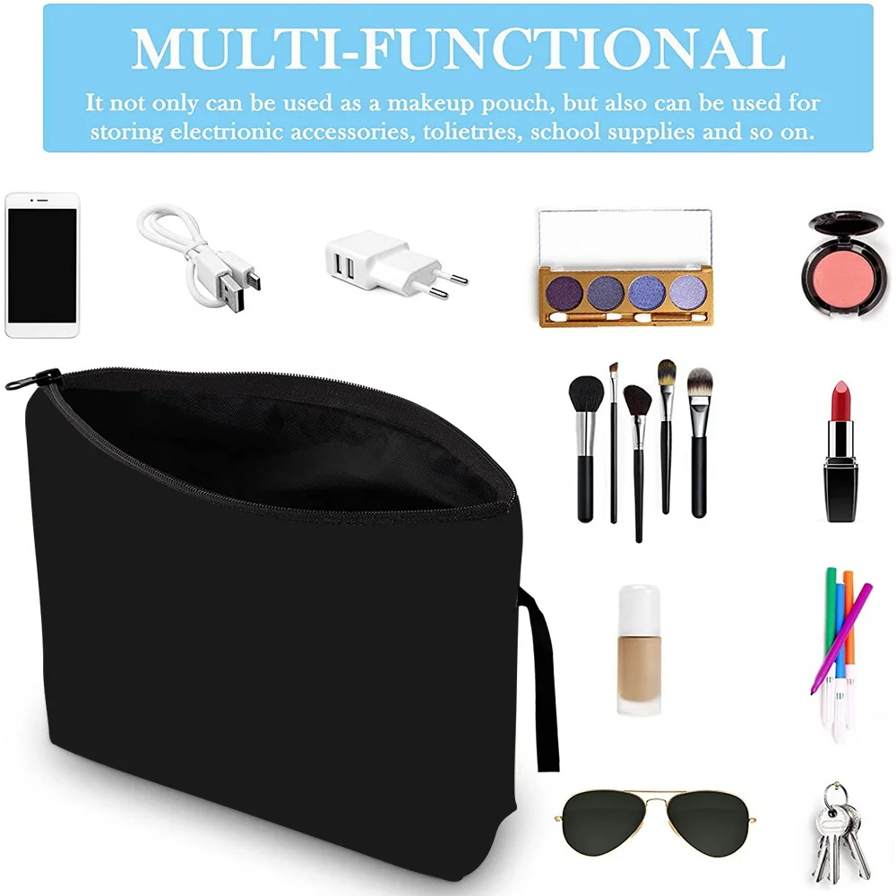 Cosmetic Bags Cases  Clutch Toiletry Organizer Women Zipper Makeup Pouch Party Wedding Bag Pencil Case Purse Friends Series