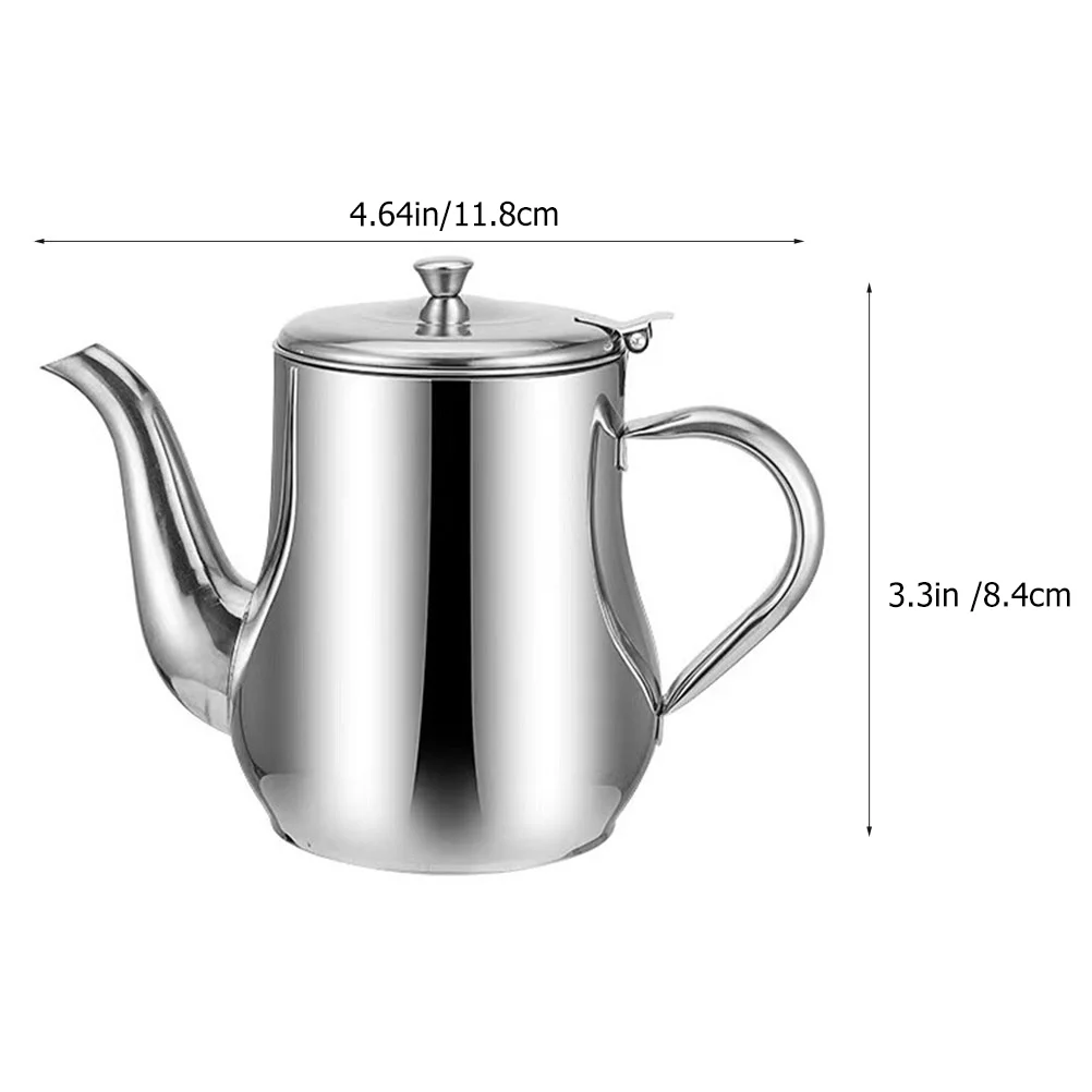 Stainless Steel Oil Pot Container with Strainer Kitchen Supply Can Holder Storage Filter for Restaurant Dispenser Olive Bottle