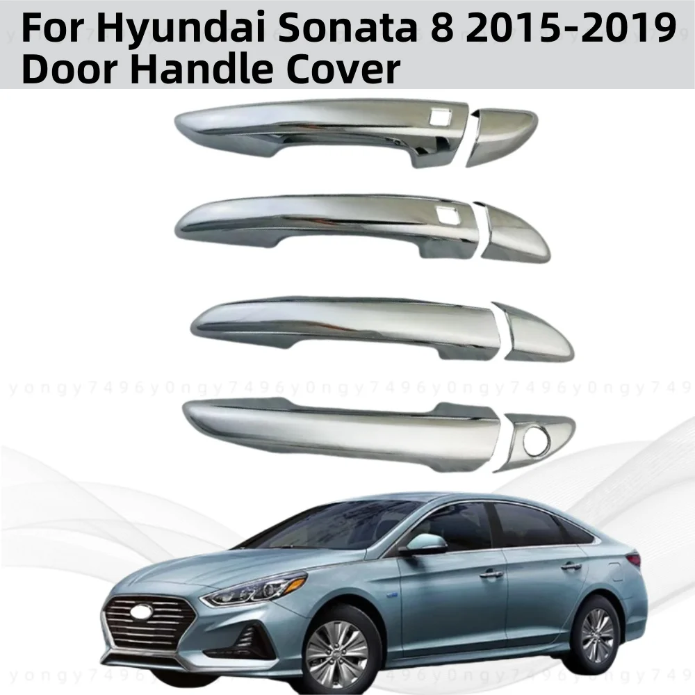 

Chrome Retrofit Car Accessory Door Handle Covers Trim Paste Style For Hyundai Sonata 8 2015 2016 2017 2018 2019 Paste style