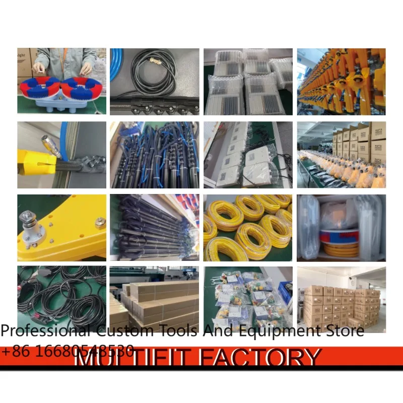 

4aMultifit Valve Components Parts/Fittings of Double Head Solar Panel Cleaning Brush