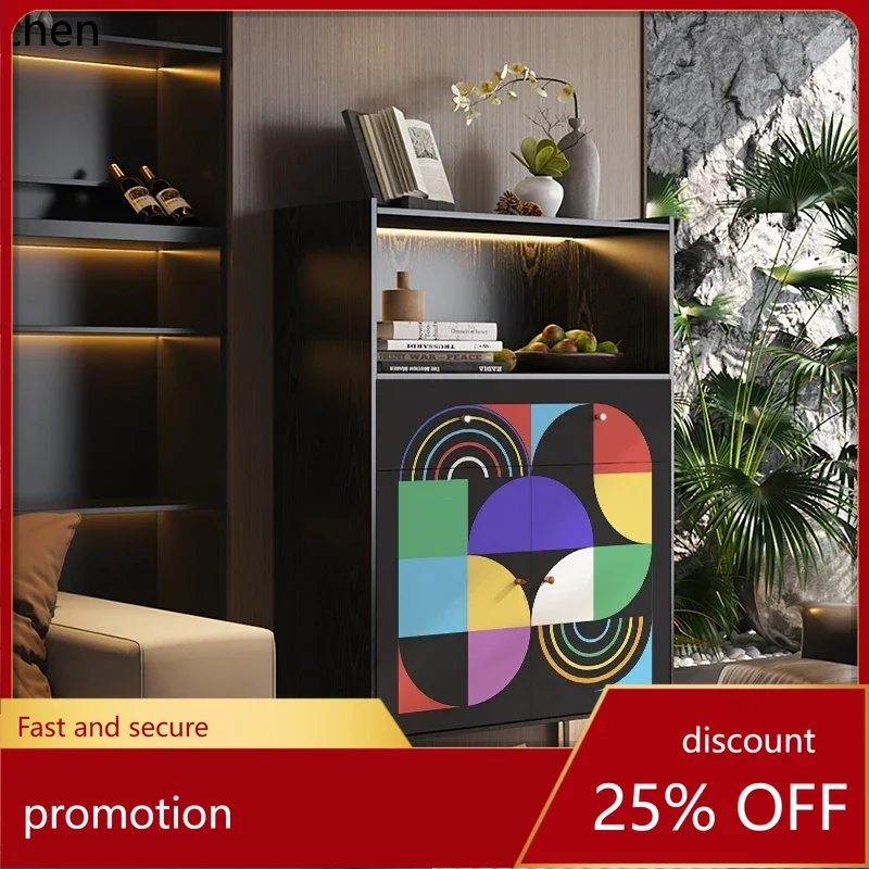 

HT new solid wood dining side cabinet Xiaohongshu same modern high-end wine cabinet