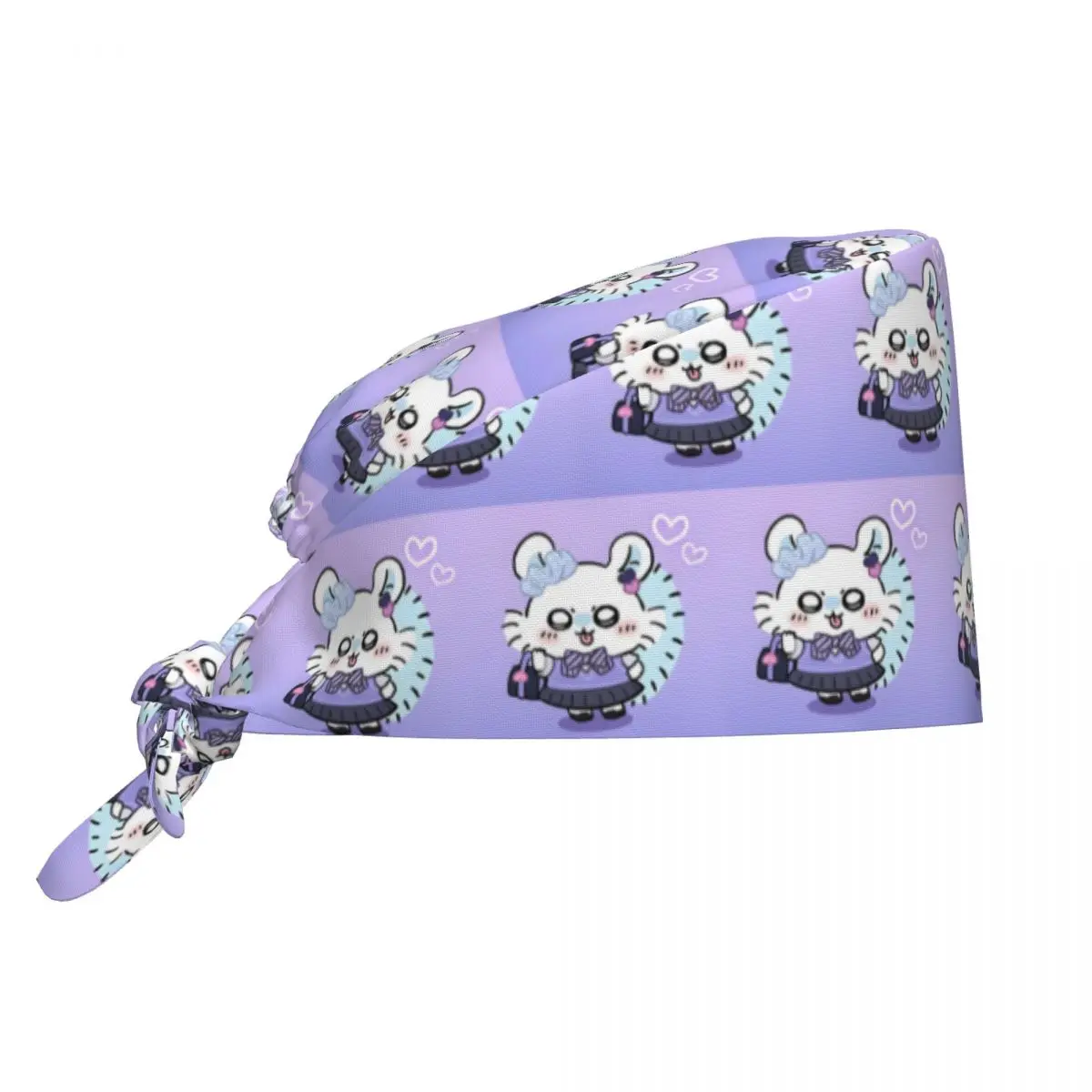 

Custom Adjustable Chiikawa Working Hat Men Women Cute Animal Scrub Caps Scrub Nursing Doctor Surgeon Cap for Dentist