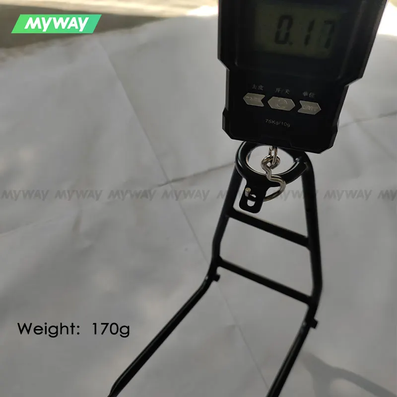 

MyWAY Titanium Alloy Rear Rack Luggage Carrier for Foldable Folding Bikes Lightweight 170g Rear Shelf Mini Version