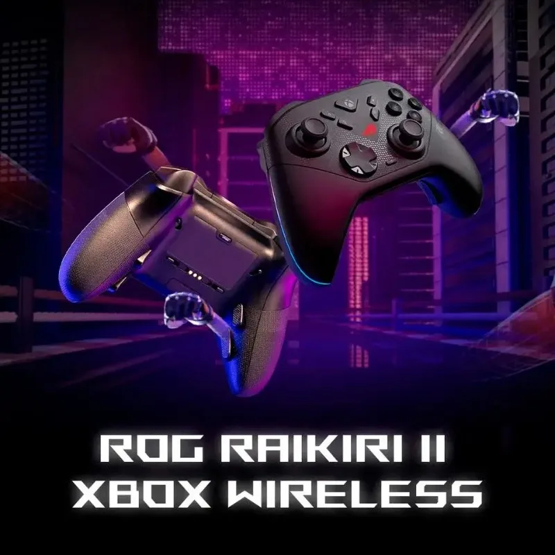 ASUS ROG Raikiri II Raikiri 2 for Xbox Controller,TMR joysticks,1KHz pollingrate in PC dual-mode triggers,tri-mode connectivity