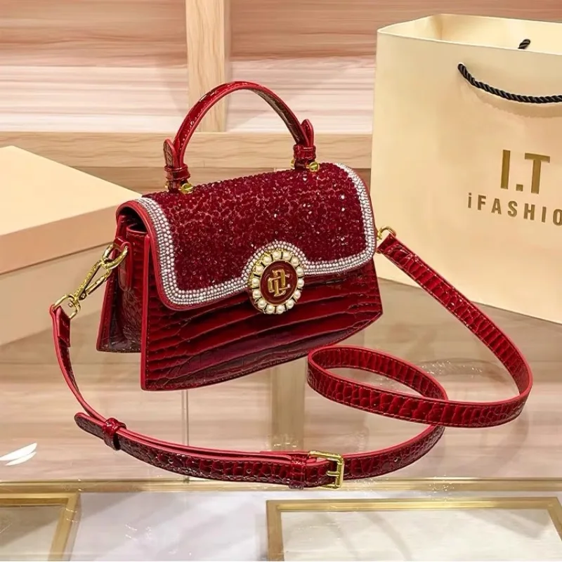 Luxury Brand Bolso Mujer Handbag Women 2023 Autumn New Hot Diamond Fashion Unique Popular Crossbody Bags for Women Hot Selling