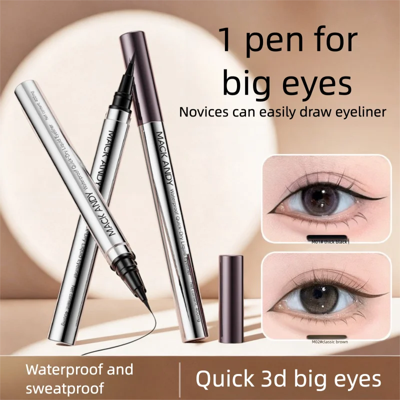 

Marco Andy Quick-dry Long-lasting Waterproof Eyeliner Pen Is Ultra-fine And Not Prone Smudging, Suitable For Beginners To