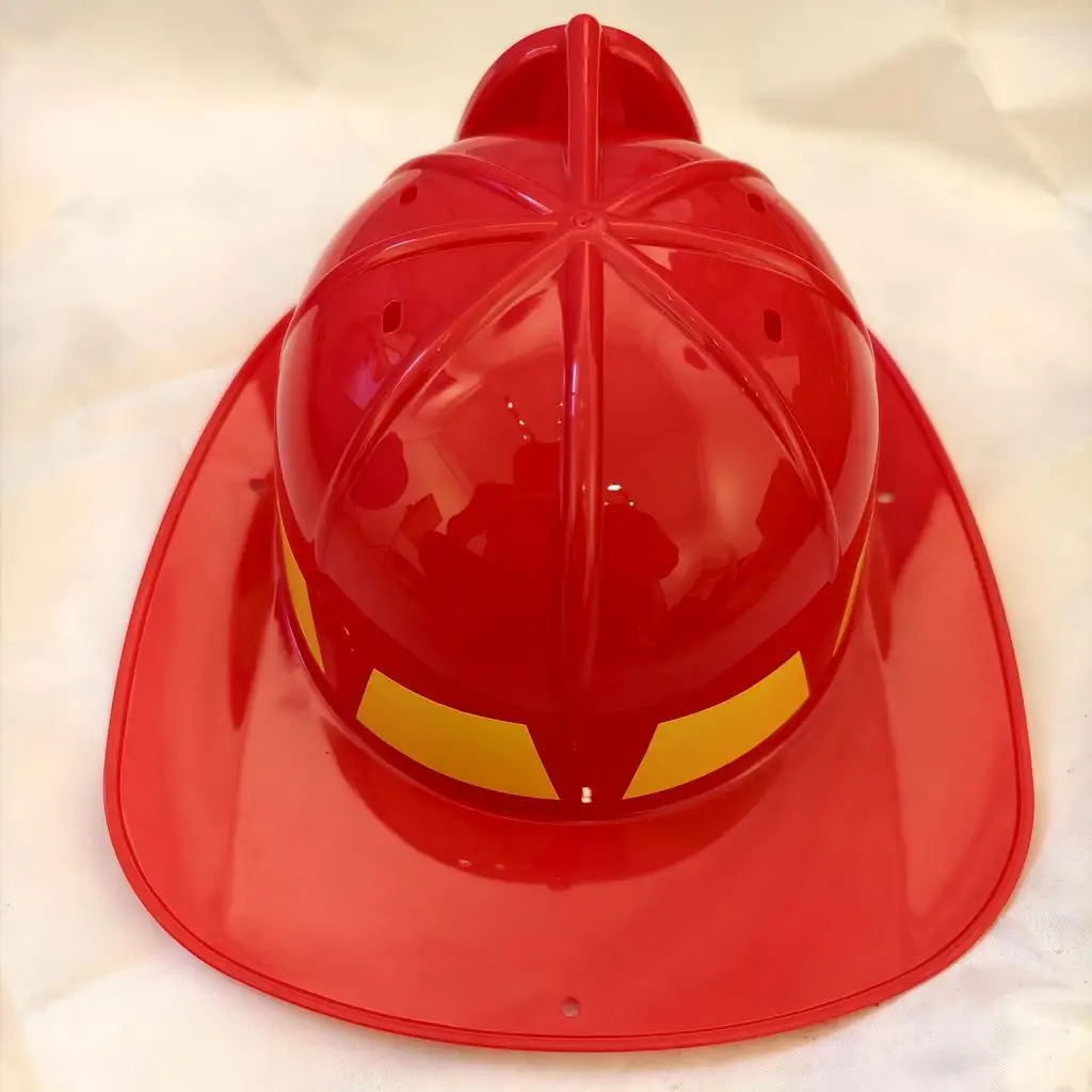 Firefighter Cap Hat Toy Plastic Educational Simulation Role Play Prop for Kids Early Learning
