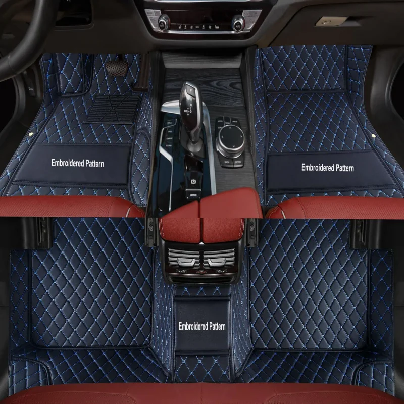 

Custom Leather Cars Floor Mats For Cadillac XT5 XT4 XTS CT5 CT6 SRX ATS CT4 GT4 LYRIQ OPTIQ Carpet Cover Foot Rugs Liner