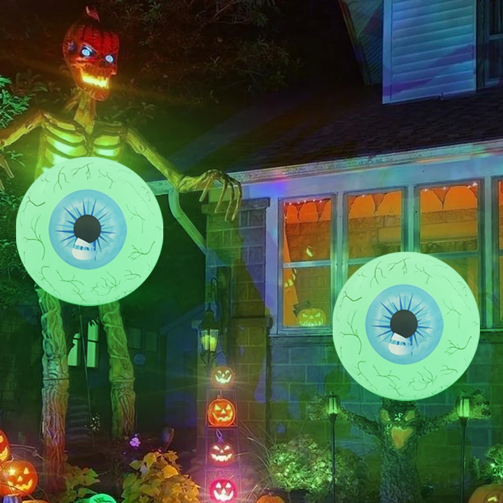 Halloween Eyeball Lights Inflatable LED Light with Remote Halloween String Light Waterproof for Indoor Outdoor Garden Yard Lawn