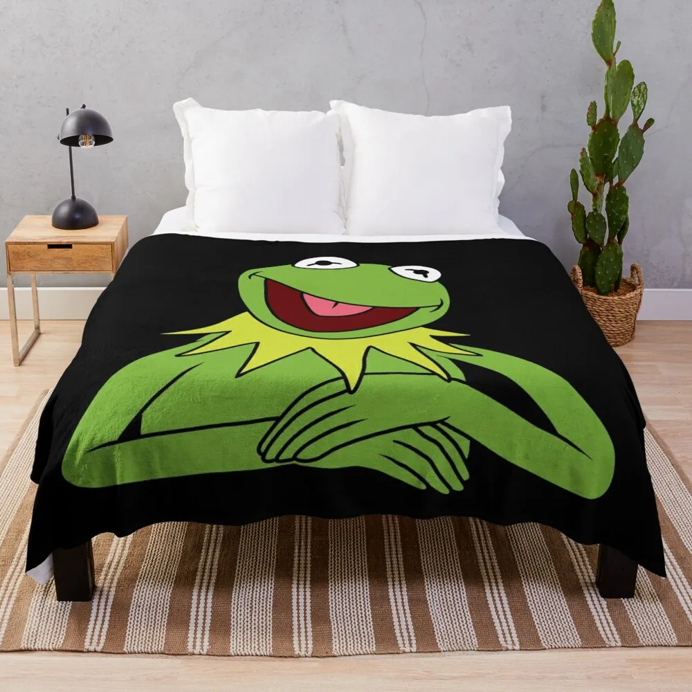 Kermit The Frog Throw Blanket warm winter christmas gifts Luxury St Blankets