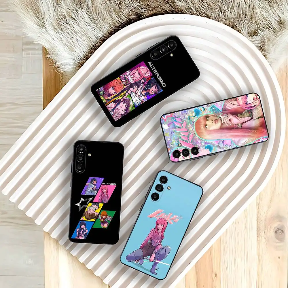 

A-Alter Ego L-Lisa-A Phone Case For Samsung Galaxy A73,31,32,72,41,53,52,71,22,5G,Note,J7,8,9 Soft Black Cover