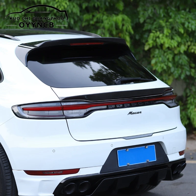 

Автомобильный Спойлер для Porsche Macan Gts, задний фонарь Macan Turbo, декоративные аксессуары, спойлер из углеродного волокна и цвета 2018-2020
