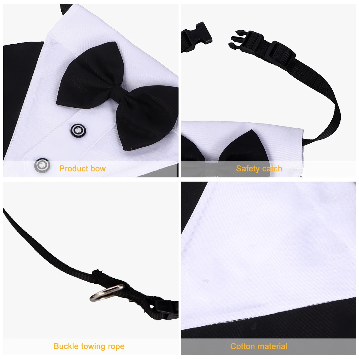 

Pet Bib Dog Tie Drool Bibs Cotton Fashion Supplies Saliva Outdoor Bow Collar Scarf Durable Stylish Photo Prop Pet Dogs