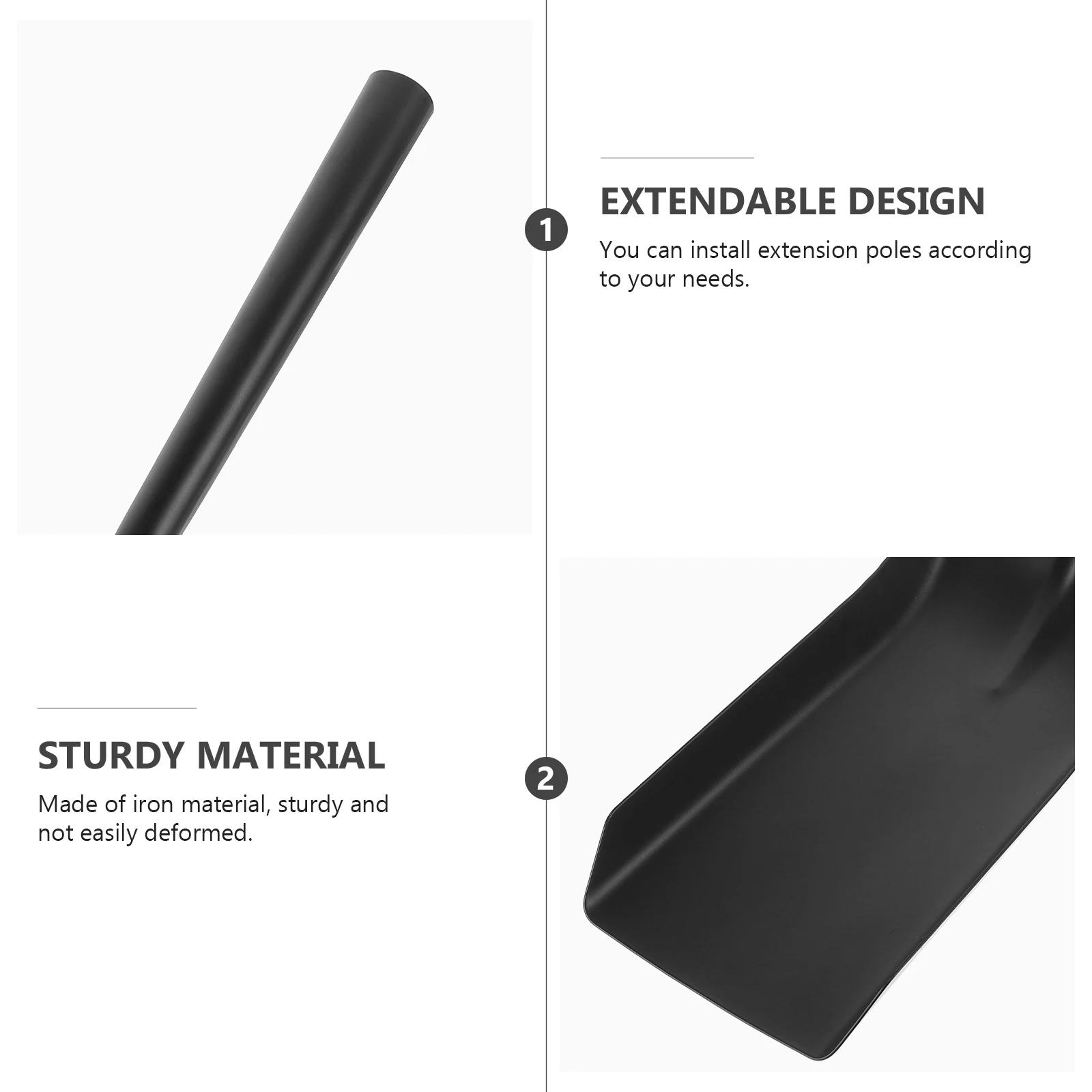 

Portable Iron For Removal Durable Outdoor Gardening Tool Replacement Head Farm Spade Coal Snow Scoop Ice Breaking Shovel Garden