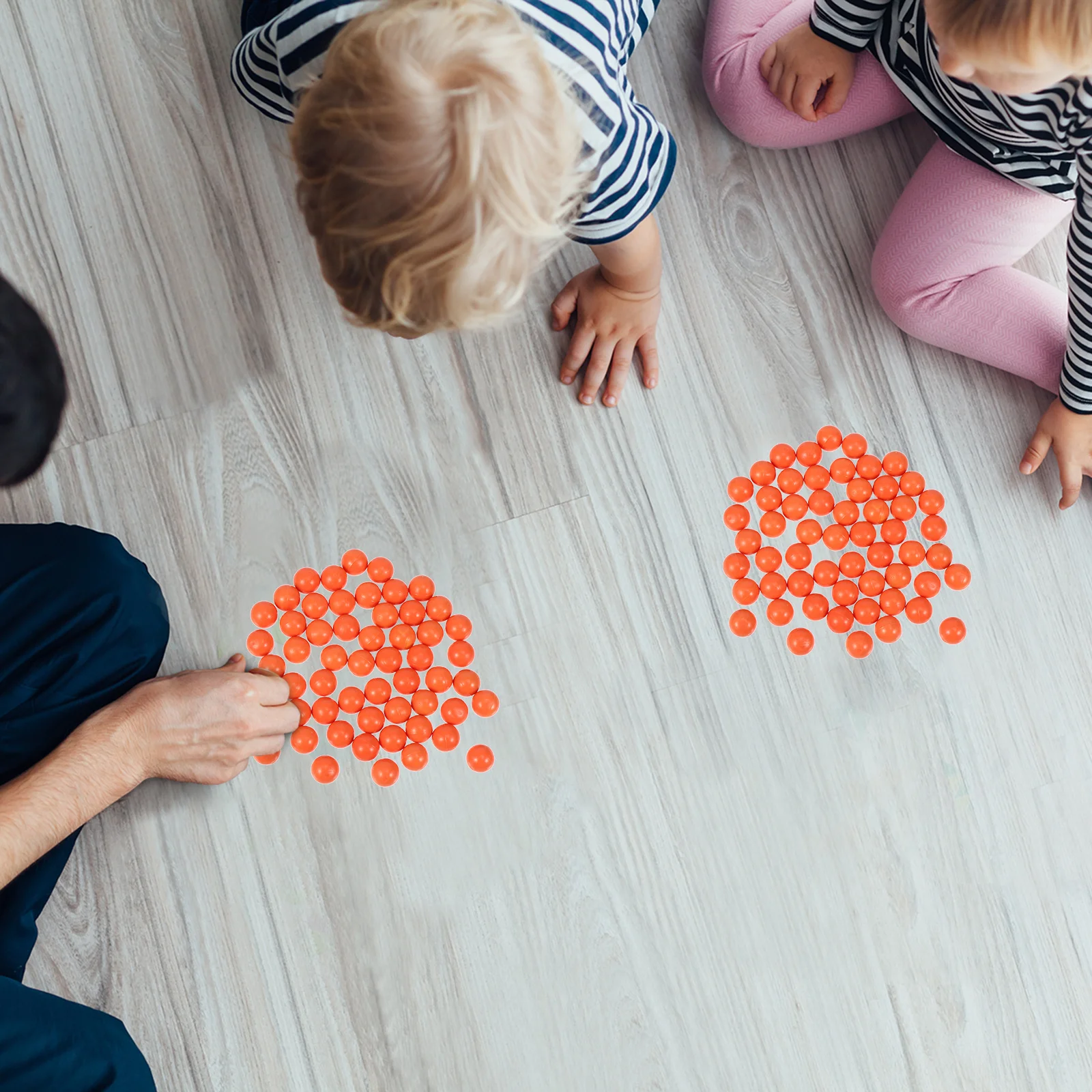 100個入り 直径15cm カラフルプラスチックボール 数学学習ツール 子供用 耐久性のある教育用品 カウントボール