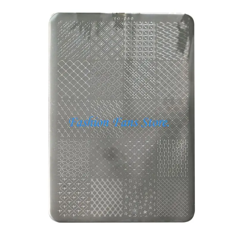Tulips Themed Stamping Plate Stainless Steel Texture for Nail Decors Application