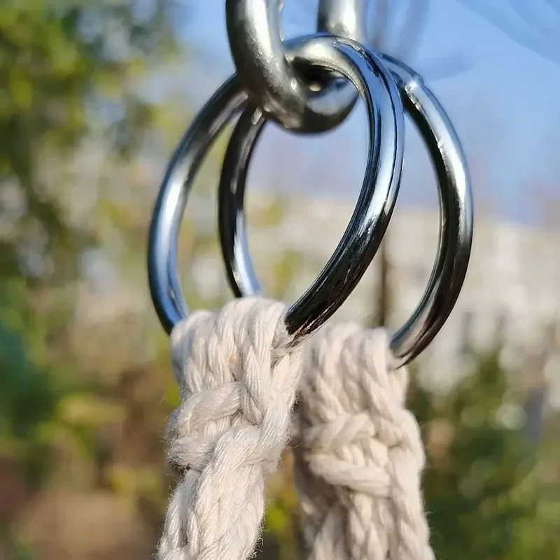 2021 الشمال اليدوية محبوك جولة أرجوحة معلقة في الهواء الطلق داخلي غرفة نوم الطفل الاطفال كرسي معلق الأطفال سوينغ ديكور المنزل